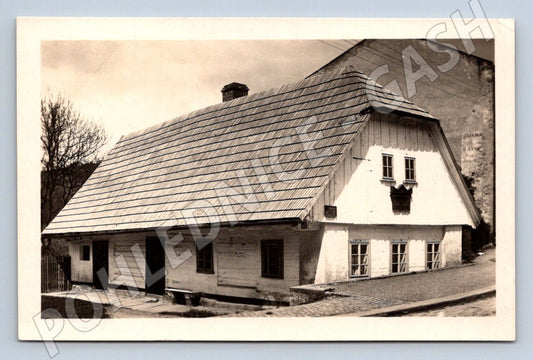 Pohlednice Hronov rodný domek mistra Al Jiráska etnografie (P1434)