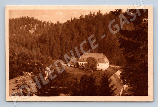Pohlednice zámek Skály Jiráskovo dějiště (P1436)
