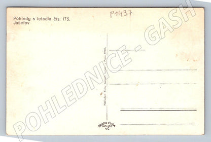 Pohlednice Josefov pevnost letecký pohled 1940 (P1437)