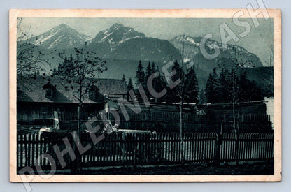Pohlednice Vysoké Tatry Podspady Havran 1924 ČR (P1440)