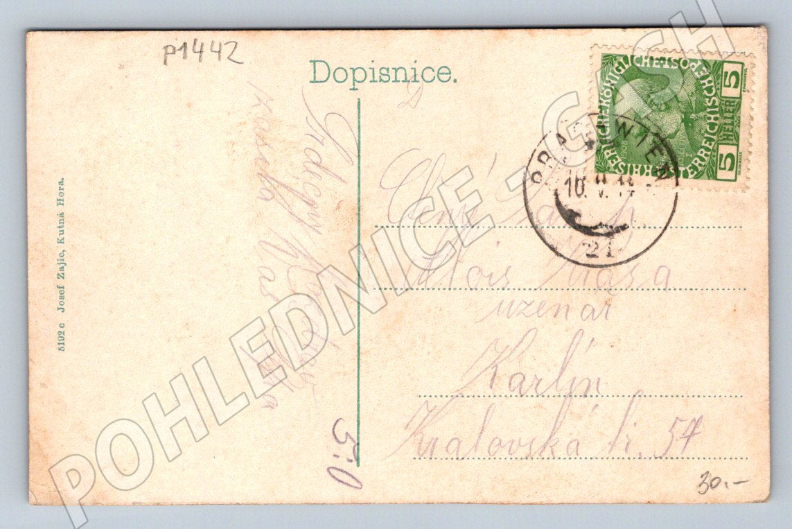 Pohlednice Kutná Hora historické památky (P1442)