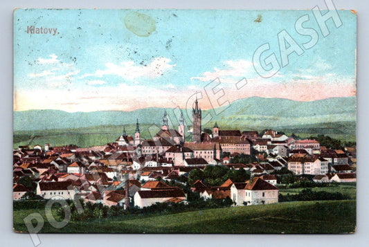 Pohlednice Klatovy kolorovaná (P1448)