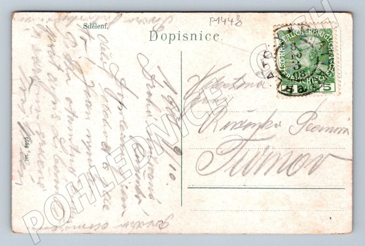 Pohlednice Klatovy kolorovaná (P1448)