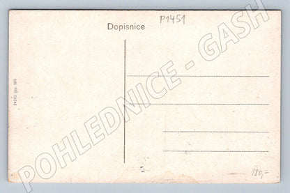 Pohlednice Třeboň gymnázium Nový dvůr nádraží 1911 (P1451)