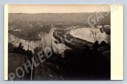 Pohlednice řeka lodní doprava 1945 (P1457)