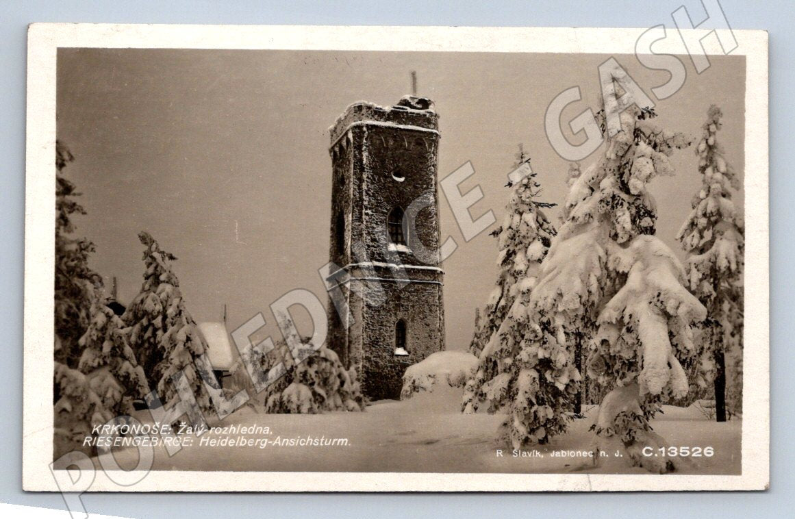 Pohlednice Krkonoše Žalý rozhledna 1921 (P1462)