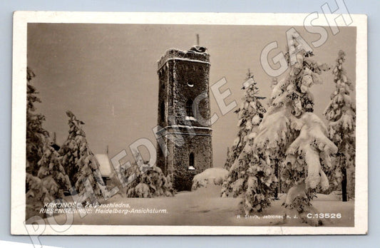 Pohlednice Krkonoše Žalý rozhledna 1921 (P1462)