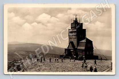 Pohlednice Krkonoše Meteorologická stanice na Sněžce (P1464)