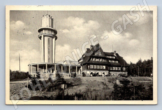 Pohlednice Orlické hory Kramářova chata Suchý vrch 1953 (P1469)