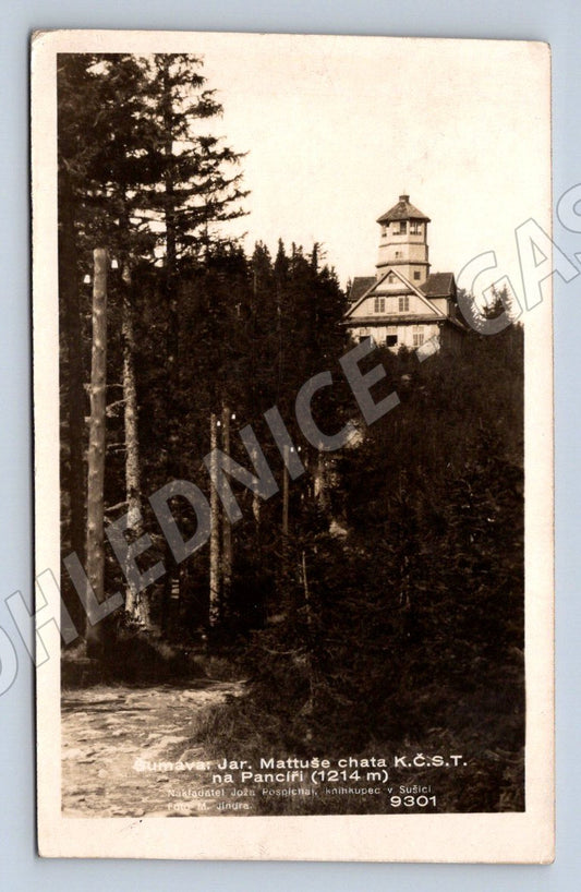 Pohlednice Mattušova chata na Pancíři 1214 m (P1471)