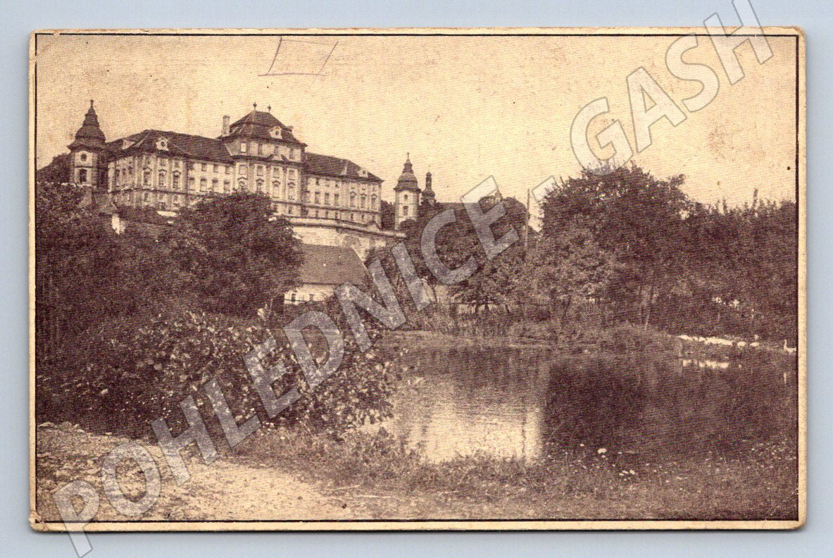 Pohlednice Chotěšov zámek s vodní plochou (P1478)