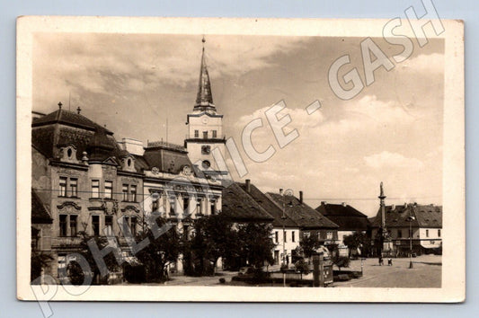 Pohlednice Rokycany historické náměstí 1951 (P1479)