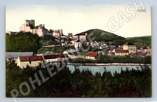 Pohlednice Rábí hrad 1928 (P1489)