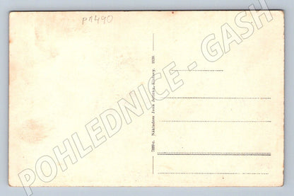 Pohlednice Klatovy Černá věž a jezuitský kostel 1930 (P1490)