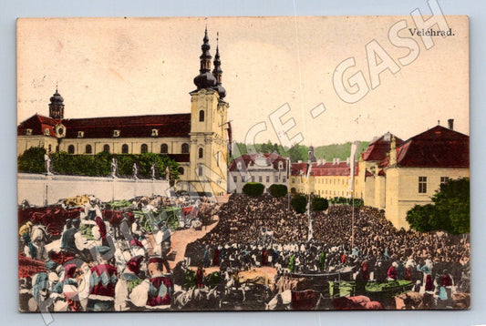 Pohlednice Velehrad slavnostní shromáždění kroje (P1492)