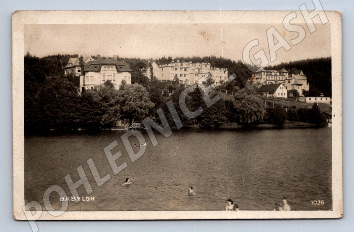 Pohlednice Babylon u Domažlic 1934 (P1493)