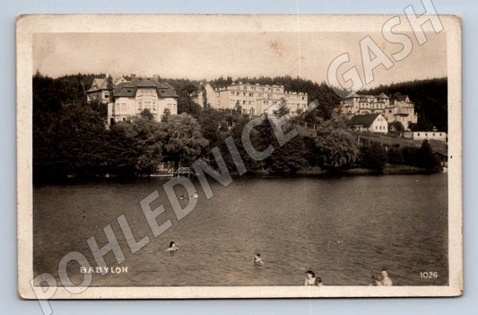 Pohlednice Babylon u Domažlic 1934 (P1493)