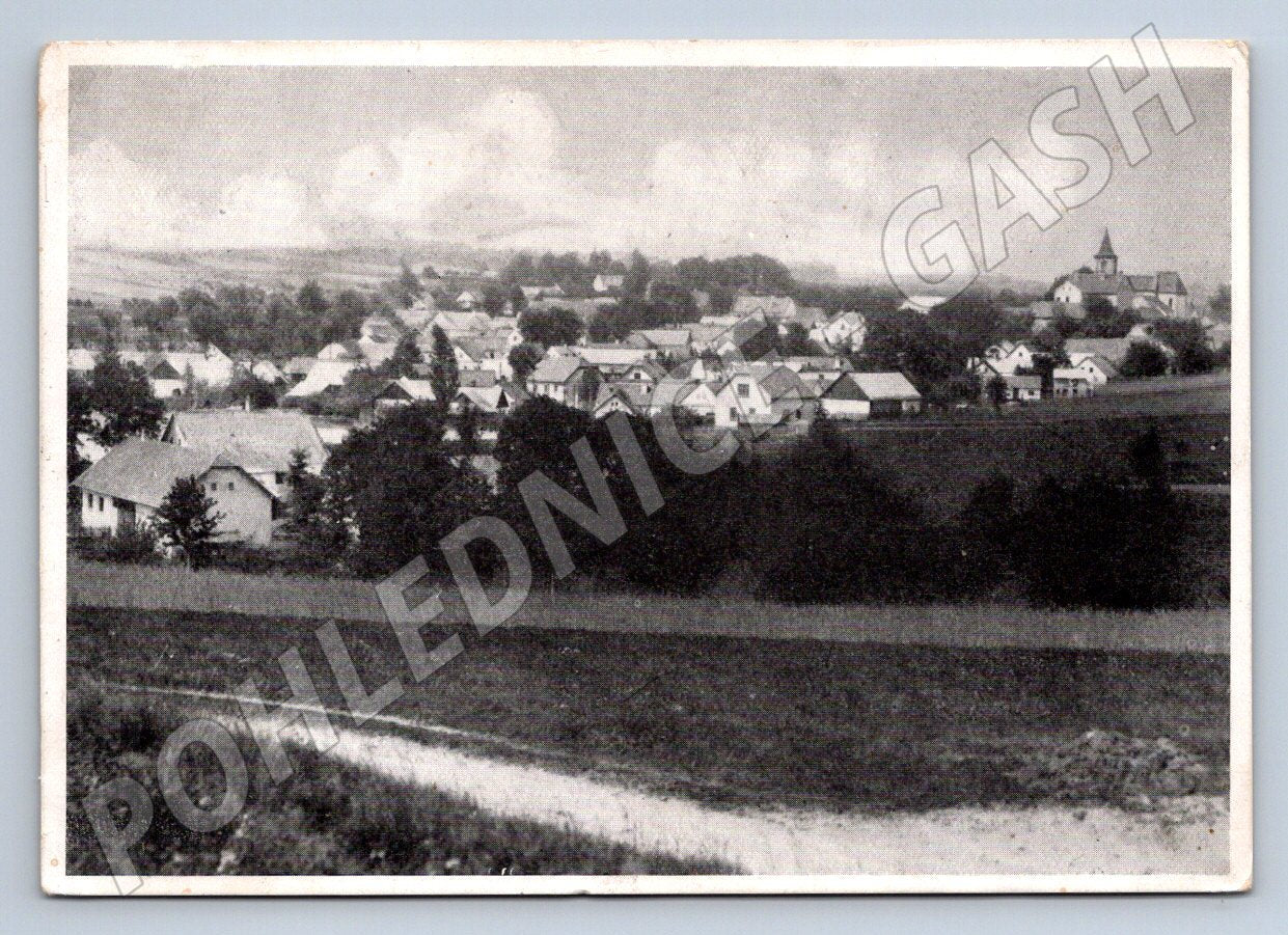 Pohlednice Borotín kostel ČSR (P1498)