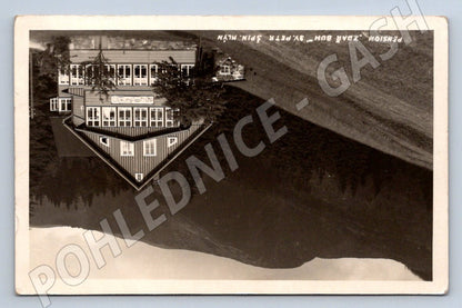 Pohlednice Špindlerův Mlýn pension Zdárk Bouh 1945 (P1514)