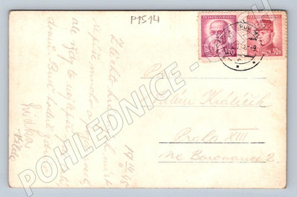 Pohlednice Špindlerův Mlýn pension Zdárk Bouh 1945 (P1514)