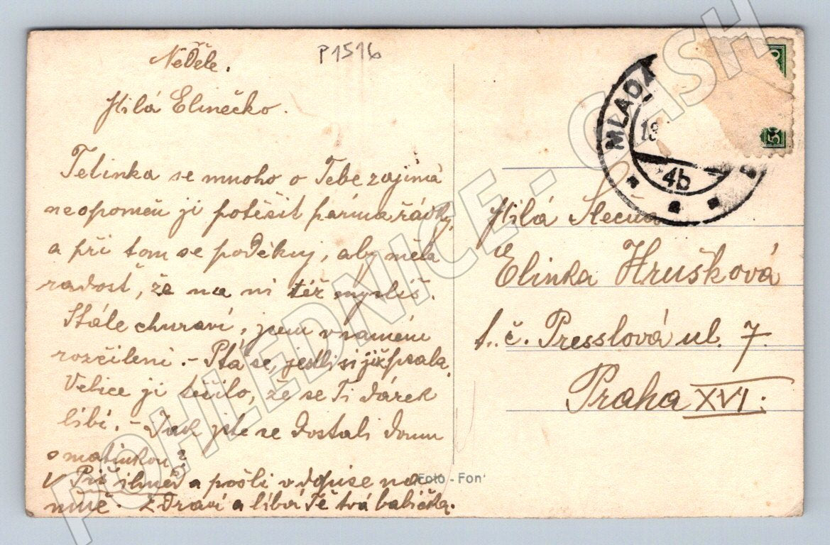 Pohlednice Krkonoše Bílé Labe 1927 (P1516)