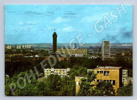 Pohlednice Ostrava televizní věž barevná 1970 80 (P1525)