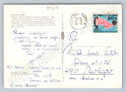 Pohlednice Karlovy Vary Jelení skok sanatorium Imperial 1973 (P1526)