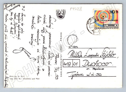 Pohlednice Pacov Hrad Kámen kolorovaná (P1528)