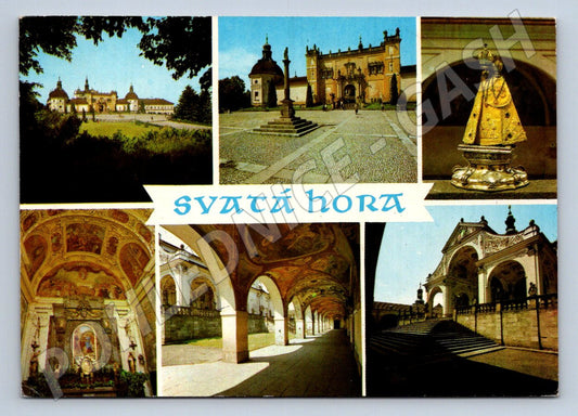 Pohlednice Svatá Hora u Příbrami historické památky koláž (P1531)