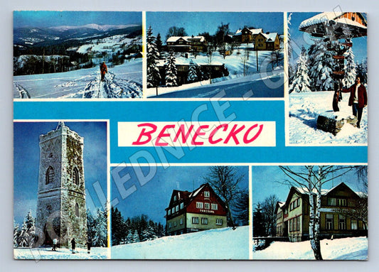 Pohlednice Benecko zimní věž horské scenérie (P1539)