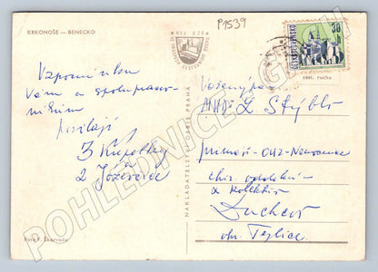 Pohlednice Benecko zimní věž horské scenérie (P1539)