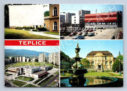 Pohlednice Teplice město historické i moderní záběry (P1541)