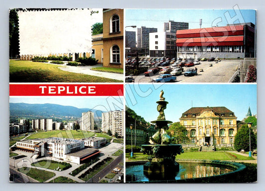 Pohlednice Teplice město historické i moderní záběry (P1541)
