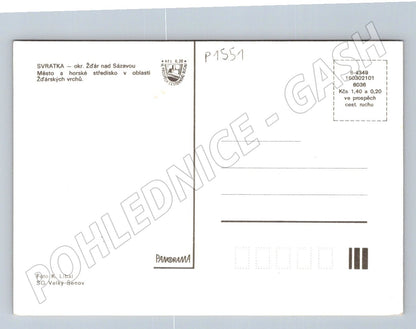 Pohlednice Svratka Žďár nad Sázavou Žďárské vrchy (P1551)