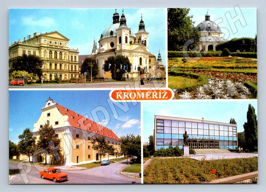 Pohlednice Kroměříž městská památková rezervace více záběrů (P1553)