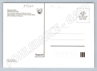 Pohlednice Hruboskalsko naučná stezka Český ráj 1991 (P1560)