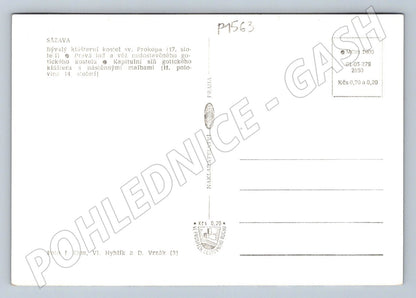 Pohlednice Sázava klášterní kostel sv Prokopa (P1563)
