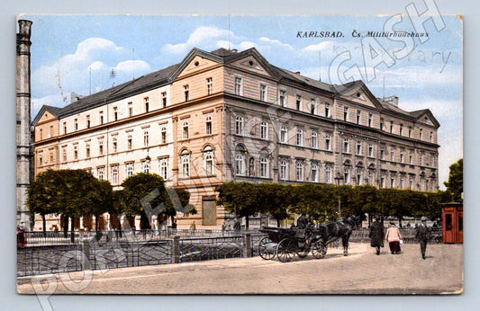 Pohlednice Karlovy Vary Čs Militärbadehaus (P1584)