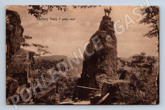 Pohlednice Karlovy Vary Jelení skok (P1592)