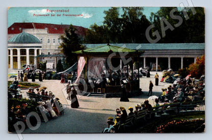 Pohlednice Franzensbad Frühkonzert lázeňské město (P1609)
