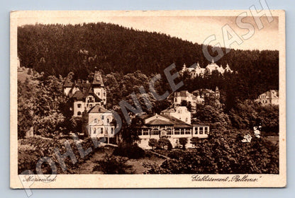 Pohlednice Mariánské Lázně Établissement Bellevue (P1615)