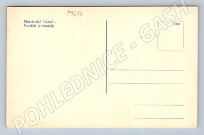 Pohlednice Mariánské Lázně vnitřek kolonády (P1616)