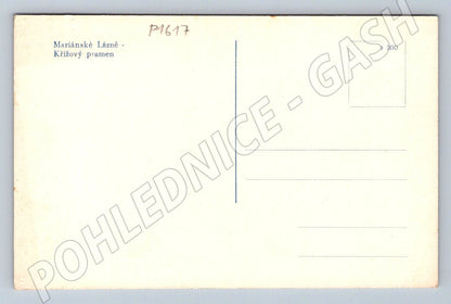 Pohlednice Mariánské Lázně Křížový pramen (P1617)