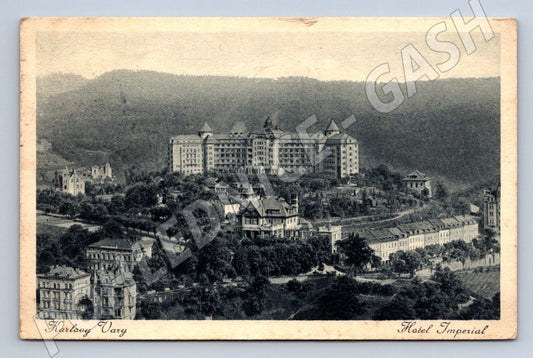 Pohlednice Karlovy Vary Hotel Imperial ČB PP (P1622)