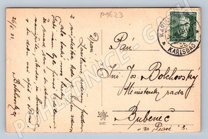 Pohlednice Karlovy Vary více záběrů 1933 (P1623)