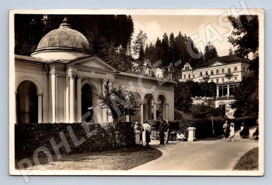 Pohlednice Mariánské Lázně Lesní pramen 1937 (P1631)