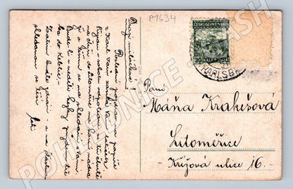 Pohlednice Karlovy Vary Skalní pramen a Křížová ulice (P1634)