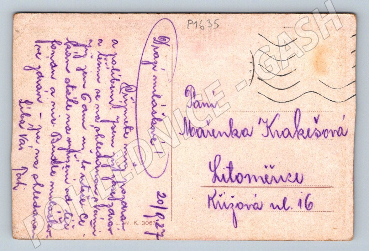 Pohlednice Hansheiling u Karlových Varů 20 léta (P1635)