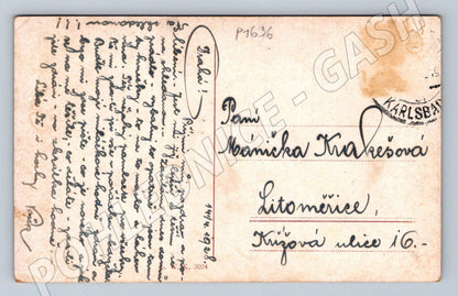 Pohlednice Karlovy Vary Jelení skok celkový pohled kavárna Pupp(P1636)