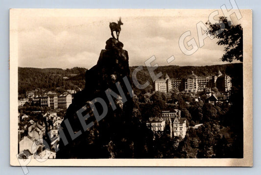 Pohlednice Karlovy Vary Jelení skok a sanatorium Imperial (P1638)
